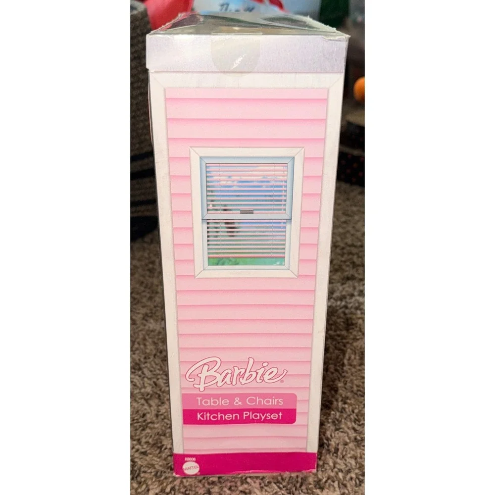 Mattel-Barbie Home Collection Table & Chairs Kitchen Set (NWT) Vintage